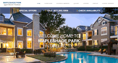 Desktop Screenshot of mapleshadeparkapts.com